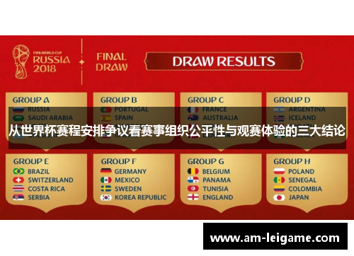 从世界杯赛程安排争议看赛事组织公平性与观赛体验的三大结论 从世界杯赛程安排争议看赛事组织公平性与观赛体验的三大结论